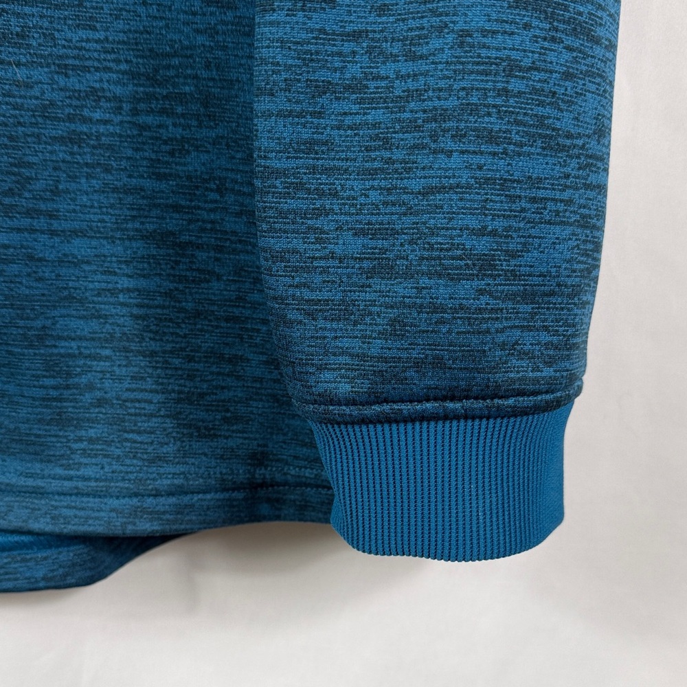Under Armour Loose Teal Quarter-Zip Pullover Coldgear Fleece lined. Mens size L - Picture 5 of 8